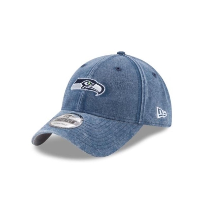 Seattle Seahawks Gorra | New Era NFL Rugged Mini 9twenty Adjustable Cap Mexico - Azules